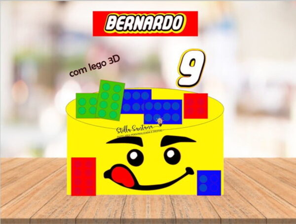 Arquivo Corte Silhouette - Topo de bolo Lego 1