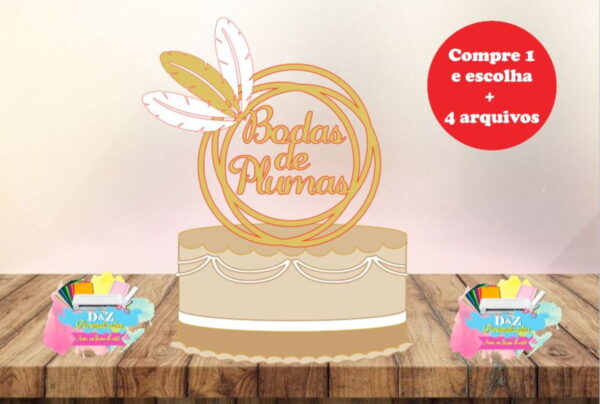 Arquivo Corte - Topo Bodas de Pluma-cod-761