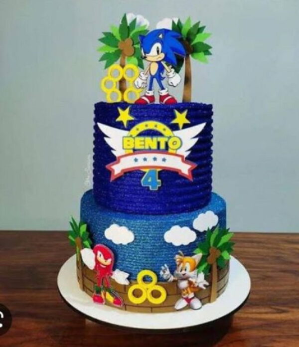 Arquivo Corte Topo Bolo Sonic