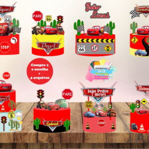 Arquivo Corte - Topo Carros Disney (combo) Cod-925