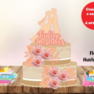 Arquivo Corte - Topo Casamento 1-cod-791