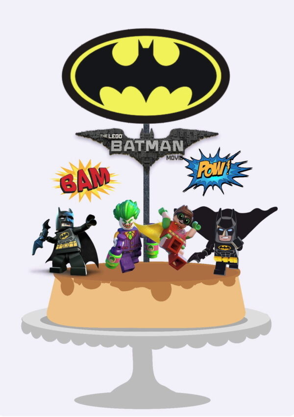 Arquivo Corte - Topo de bolo Batman lego -STUDIO
