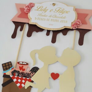 Arquivo Corte -Topo de bolo bodas de chocolate-STUDIO