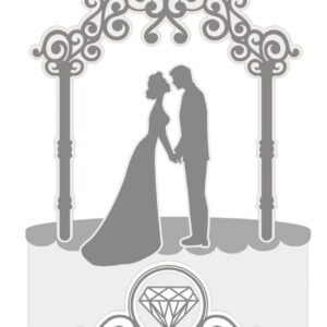 Arquivo Corte Topo de Bolo Bodas de Diamante