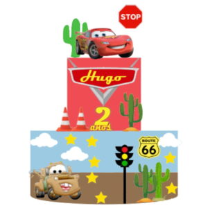Arquivo Corte Topo de Bolo Carros Disney Andares