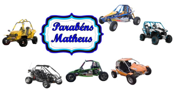 Arquivo Topo de Bolo Carros Cross + 4 Arquivos a Sua Escolha