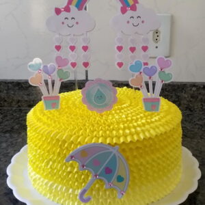 Arquivo Corte - Topo de bolo -Chuva de amor -STUDIO