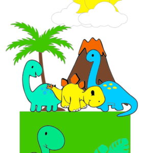 Arquivo Corte: Topo de Bolo Dinossauro 015