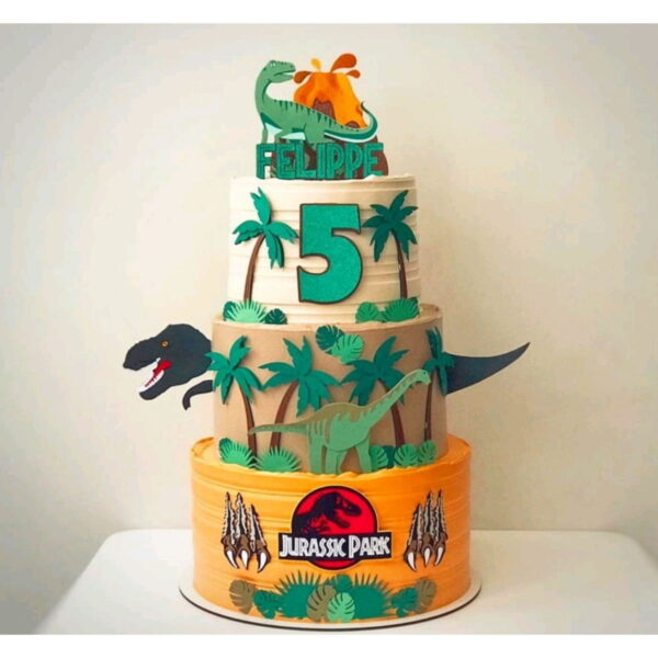 Arquivo Corte Topo De Bolo Dinossauro Jurassic Park (#2331)