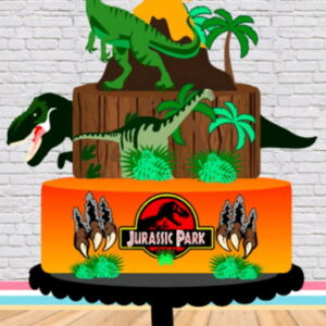Arquivo Corte Topo de Bolo Dinossauro Jurassic Park(#2331)