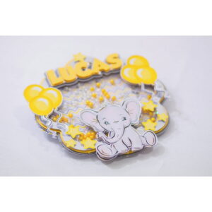 Arquivo Topo de Bolo Elefante + 4 Arquivos a Sua Escolha