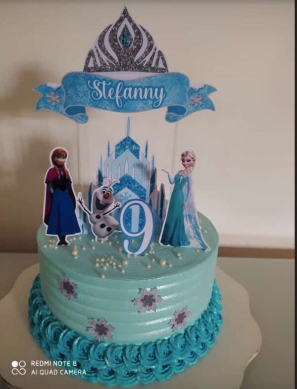 Arquivo CORTE topo de bolo FROZEN+1 DE BRINDE