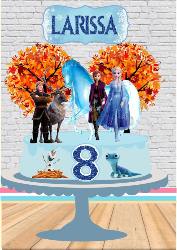 Arquivo Corte topo de bolo Frozen 2 Studio/PDF