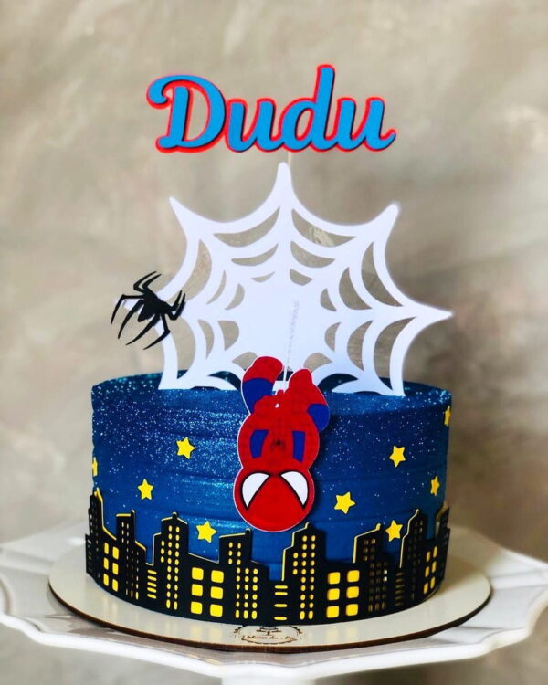 Arquivo Corte: Topo de Bolo Homem Aranha 002