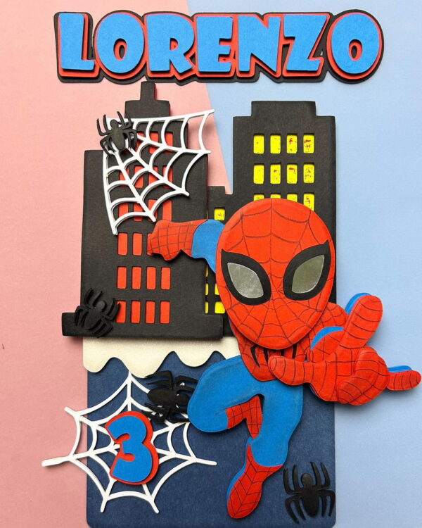 Arquivo Corte: Topo de Bolo Homem Aranha 007