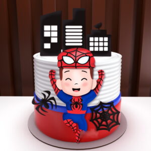 Arquivo Corte Topo de Bolo Homem Aranha Baby - Silhouette