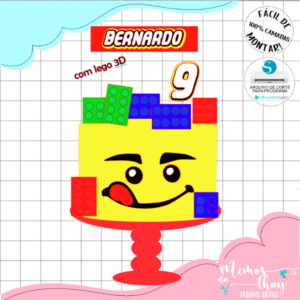 Arquivo Corte: Topo de Bolo Lego 003