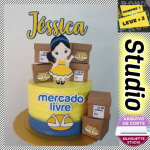 Arquivo Corte Topo de Bolo M.ercado Livre