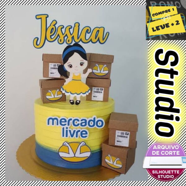 Arquivo Corte Topo de Bolo M.ercado Livre