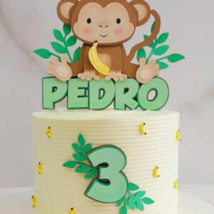 Arquivo Corte: Topo de Bolo Macaco 002