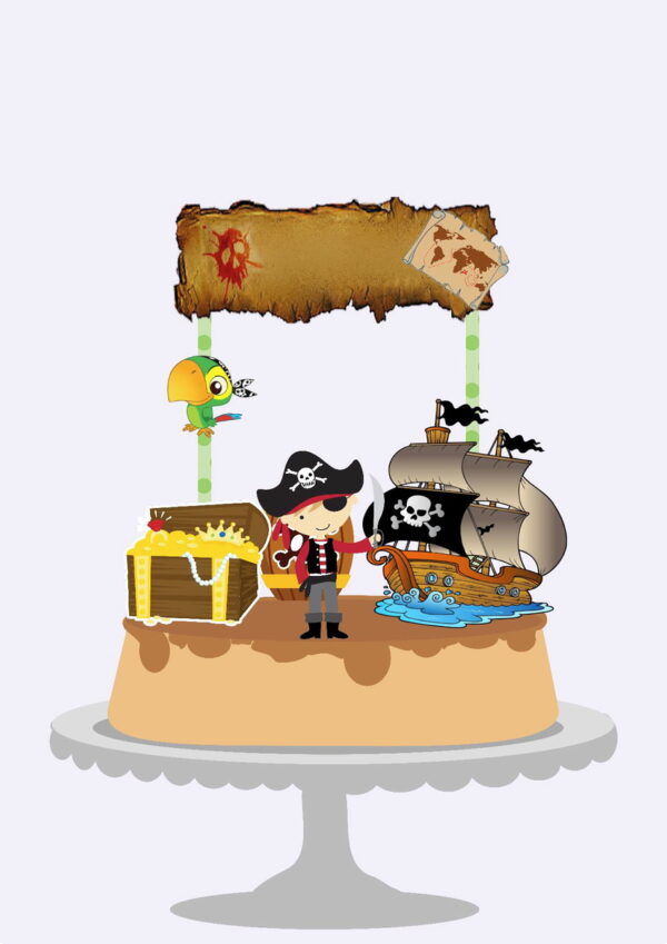Arquivo Corte - Topo de bolo Piratas-STUDIO