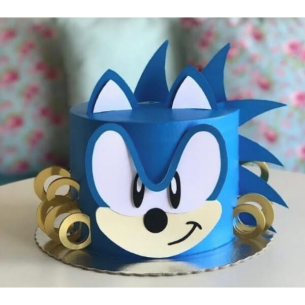 Arquivo Corte Topo de Bolo Sonic + 4 Arquivos a Sua Escolha
