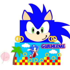 Arquivo Corte Topo de Bolo Sonic Camadas #164#