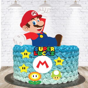 Arquivo Corte Topo de Bolo Super Mario Camada