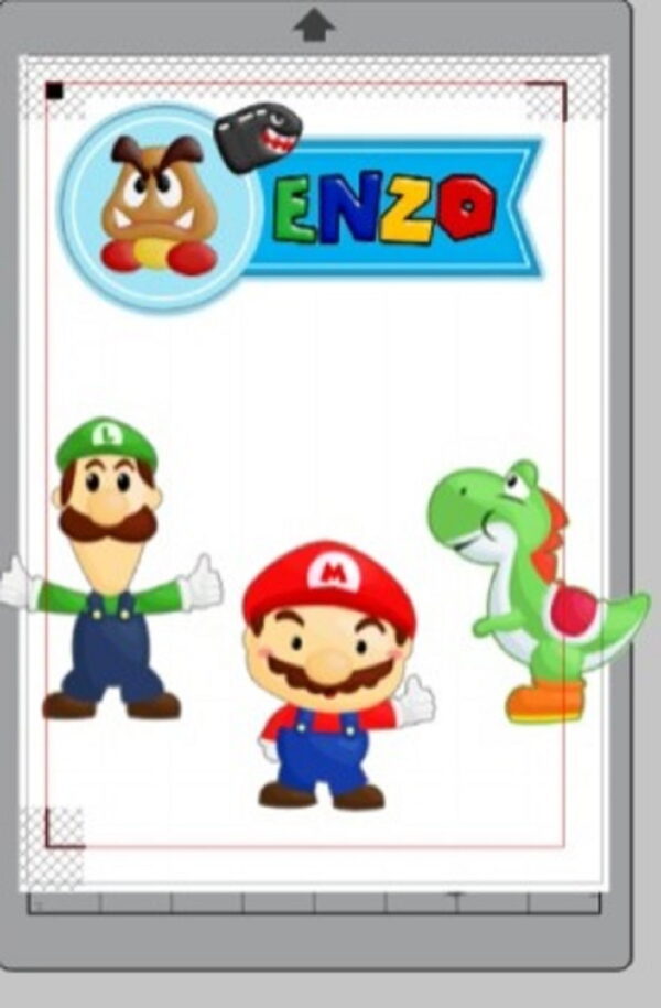 Arquivo Corte Topo de Bolo Super Mario