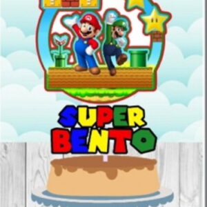 Arquivo Topo de Bolo Super Mario + 4 Arquivos a Sua Escolha