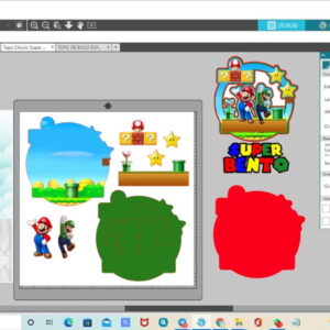 Arquivo Topo de Bolo Super Mario + 4 Arquivos a Sua Escolha