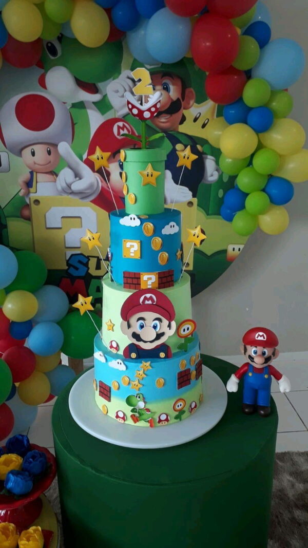 Arquivo corte Topo de bolo Super Mario