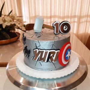 Arquivo Corte: Topo de Bolo Vingadores Martelo Thor 003