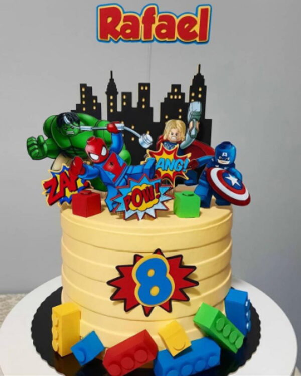 Arquivo Corte: Topo de Bolo Vingadores 004