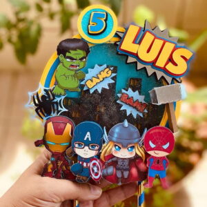 Arquivo Corte: Topo de Bolo Vingadores 006