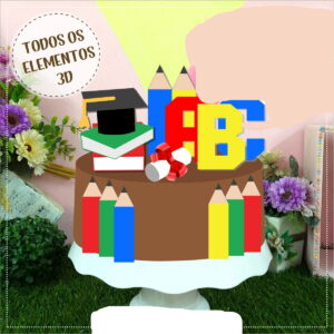 Arquivo Corte - Topo Formatura Abc 3d-studio