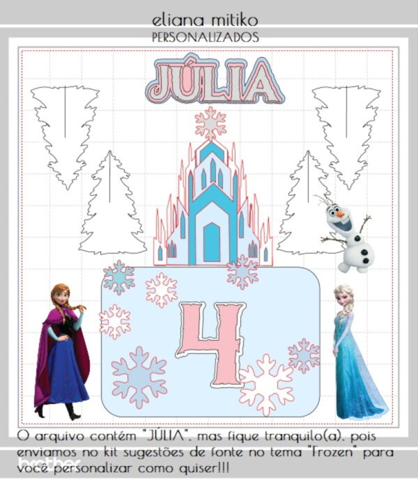 Svg Studio Fcm Cwprj Dxf Ttf Png Kit Dig Topo Frozen Castelo - Image 4