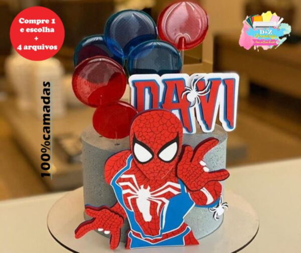 Arquivo Corte - Topo Homem Aranha (camadas)-cod-907