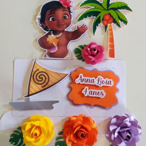 Arquivo corte topo Moana modelo Lívia+brinde