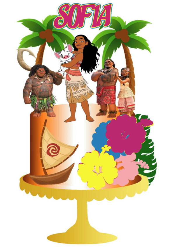 Arquivo Corte Topo Moana Modelo Sofia