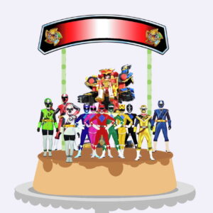 Arquivo Corte - topo power Ranger -STUDIO