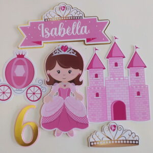 Arquivo corte Topo princesa cute castelo+brinde