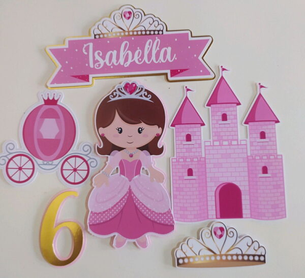 Arquivo corte Topo princesa cute castelo+brinde