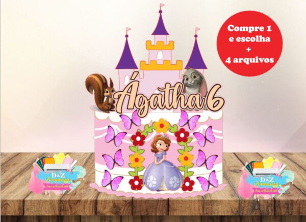 Arquivo Corte - Topo Princesa Sofia 5 -cod-802