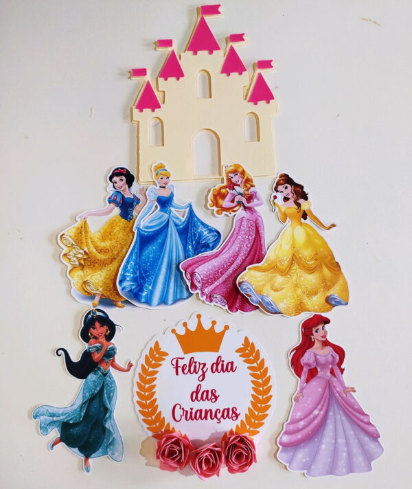 Arquivo corte Topo princesas Disney +brinde