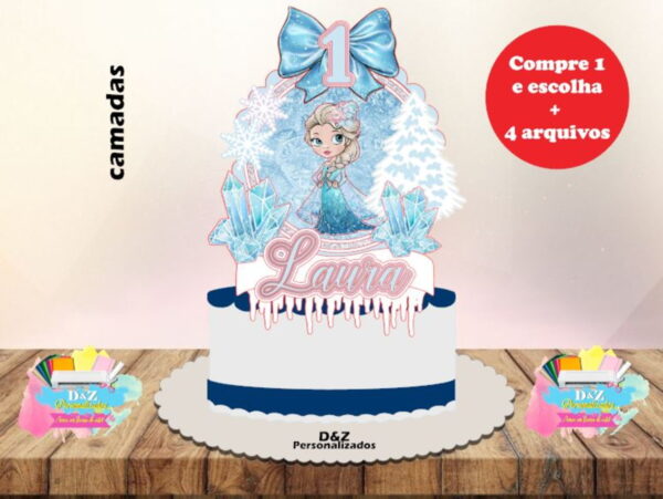 Arquivo Corte - Topo Shaker Frozen (camadas)-cod.1001