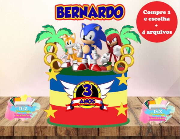Arquivo Corte - Topo Sonic 2-COD-327