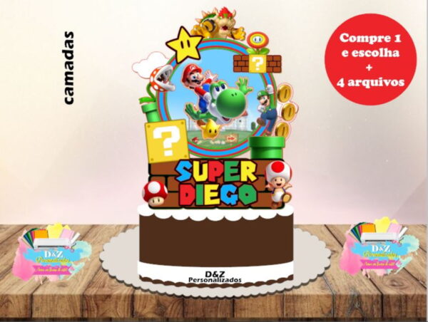Arquivo Corte - Topo Super Mario Shaker (camadas)-cod.1004