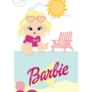 Arquivo de Baby Barbie 100% Camada (digital) Topo