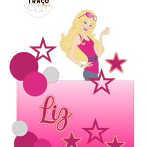 Arquivo de Barbie 100% Camada (digital) Topo